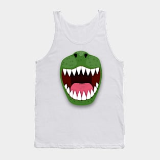 Funny T Rex dinosaur mouth Tank Top